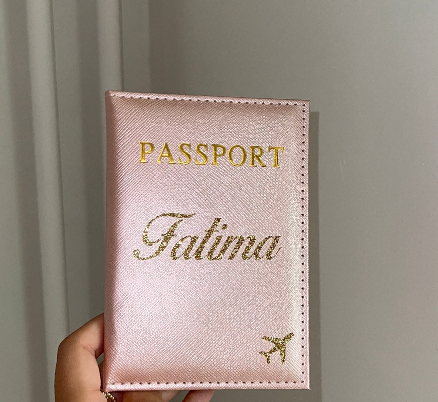 Luxe gepersonaliseerde paspoorthouder