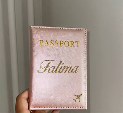Luxe gepersonaliseerde paspoorthouder