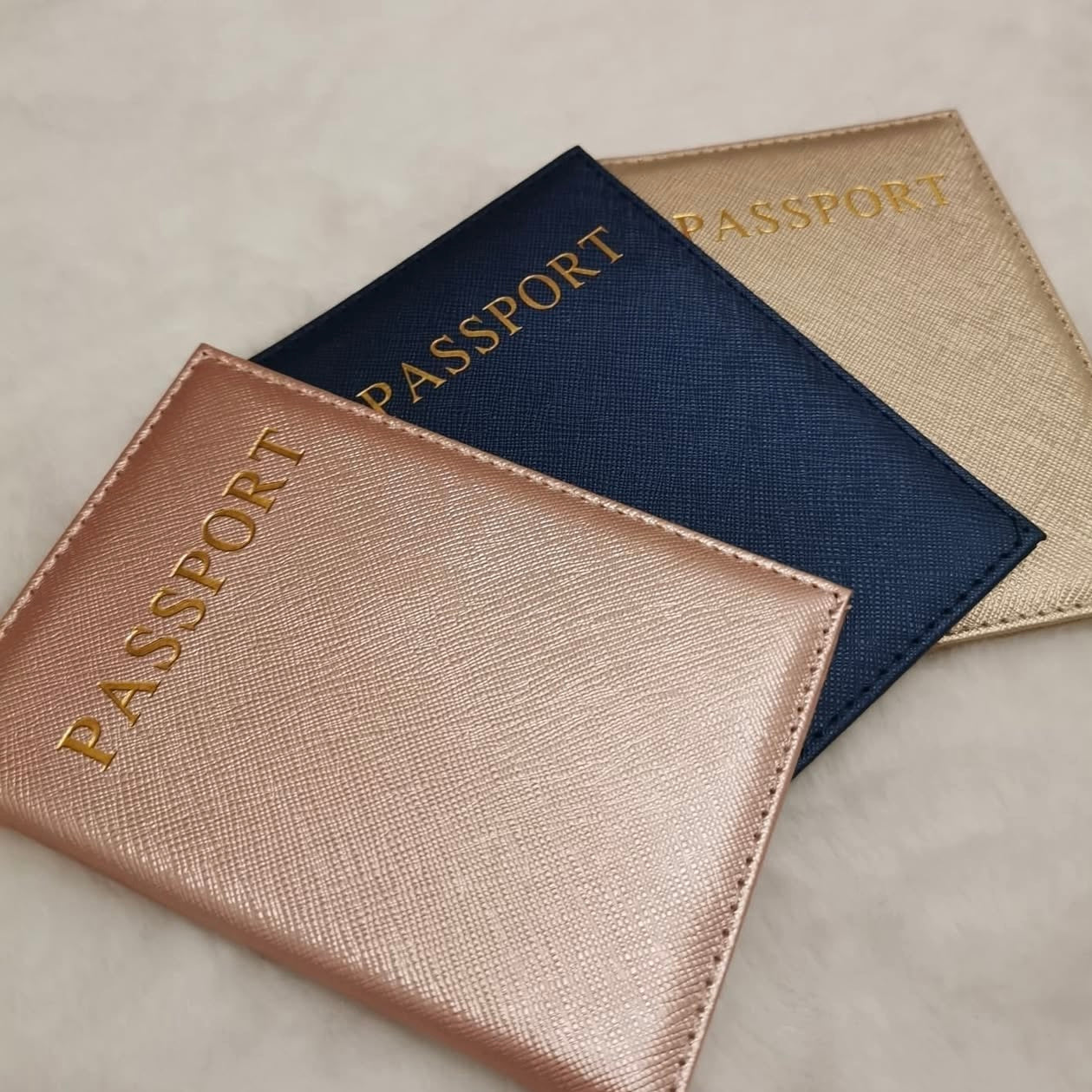 Luxe gepersonaliseerde paspoorthouder