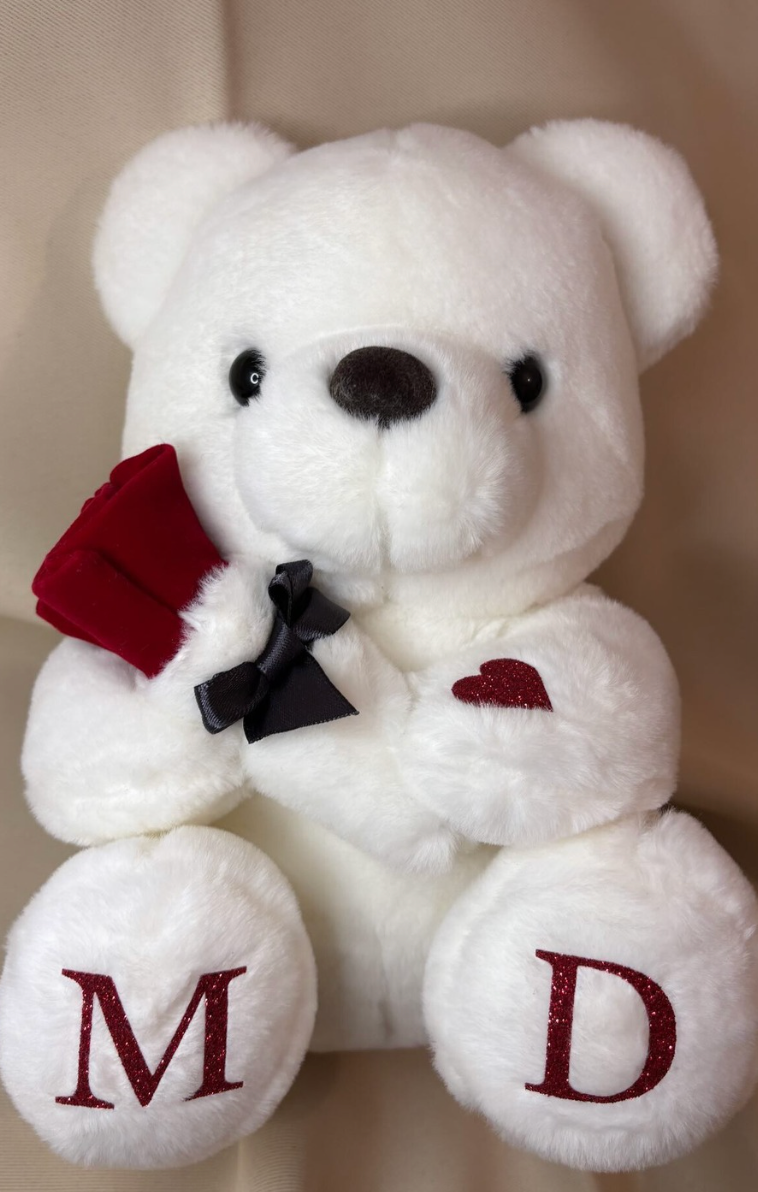 Luxe gepersonaliseerde knuffelbeer